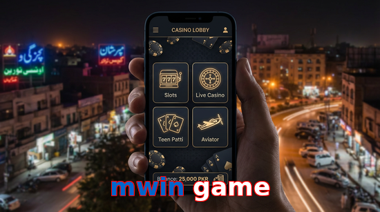 Main screen of Mwin Game app page for PK players
