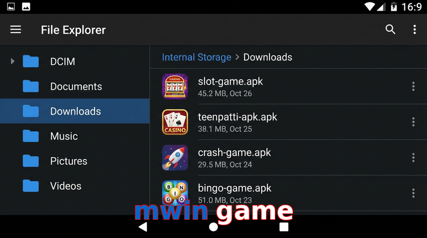 Main screen of Mwin Game gameapk page for PK players