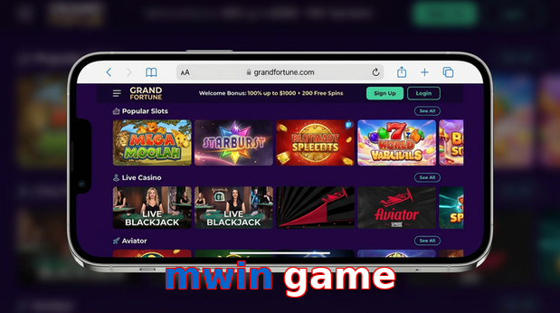 Main screen of Mwin Game ios page for PK players